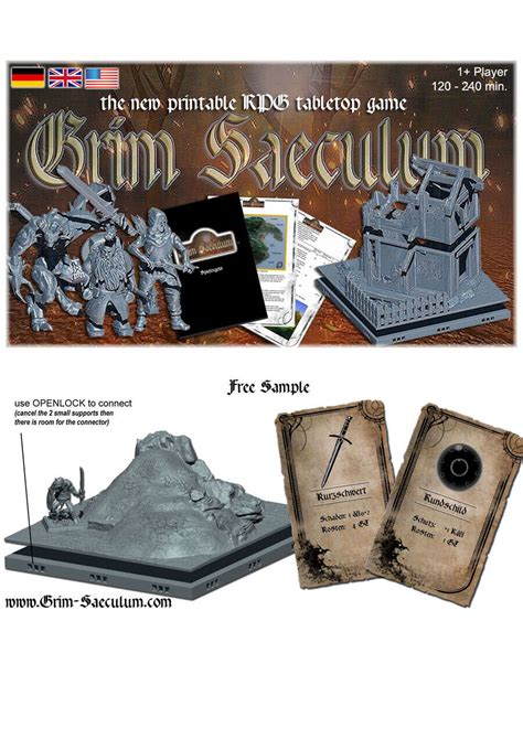 Grim Saeculum Free Sample Pack (STL + PDF Files) - ESLO | Grim Saeculum | Wargame Vault