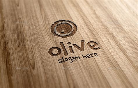 Green Olive Vector Logo in a Grunge Style by djjeep | GraphicRiver