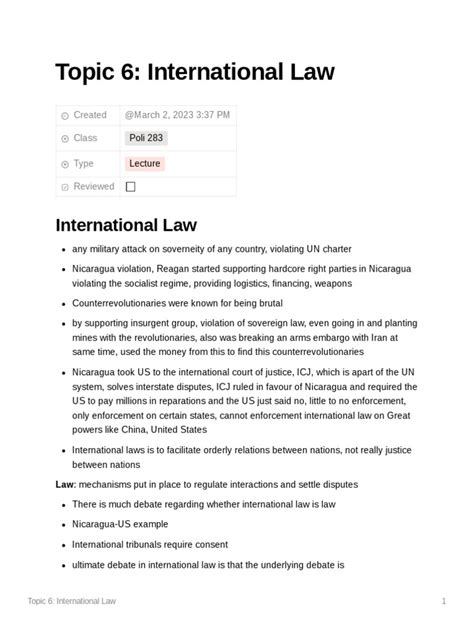 International Law | PDF | International Law | International Criminal Court