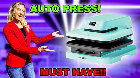 HOW TO USE AUTO HEAT PRESS MACHINE / HTVRONT Auto Heat Press Review ...