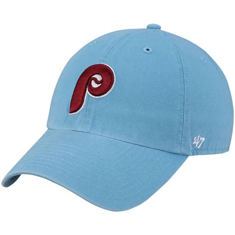 '47 Philadelphia Phillies Light Blue Cooperstown Clean Up Adjustable Hat