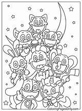 Smiling Critters Free Coloring Page  Printable Pages sketch template