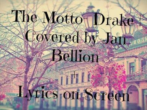 The Motto- Drake | Covered by Jon Bellion (Lyrics) - YouTube