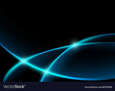 Blue neon lines Royalty Free Vector Image - VectorStock