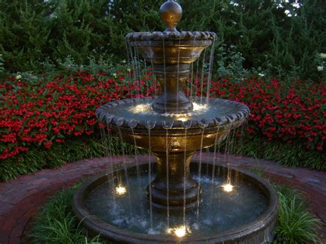 Fountain Lights Mainstream of Decoration: Outdoor Fountains With Lights