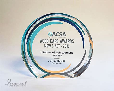 ASCA Aged Care Awards - Corporate Recognition| Glass Creations