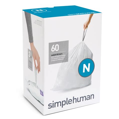 Shop simplehuman Code N 60-Count 13-Gallon White Kitchen Trash Bags at Lowes.com