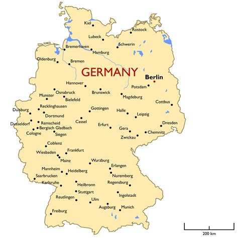 Germany Map - Guide of the World