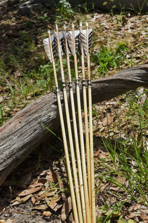 Archery Arrows Traditional Wood Arrows With Walnut Dip and - Etsy