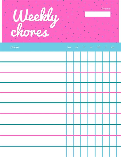 Weekly Chore Charts For Kids Simply Sweet Days - vrogue.co