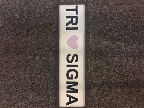 Tri Sigma wooden sign | Sorority signs, Sorority crafts, Wooden signs