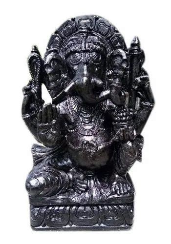 Marble Black Ganesh Statue, Size: 1.8feet at Rs 18000 in Alwar | ID: 23070736462