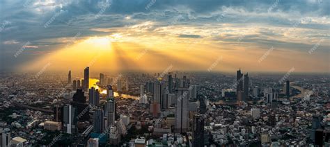 Premium Photo | Cityscape on sunset