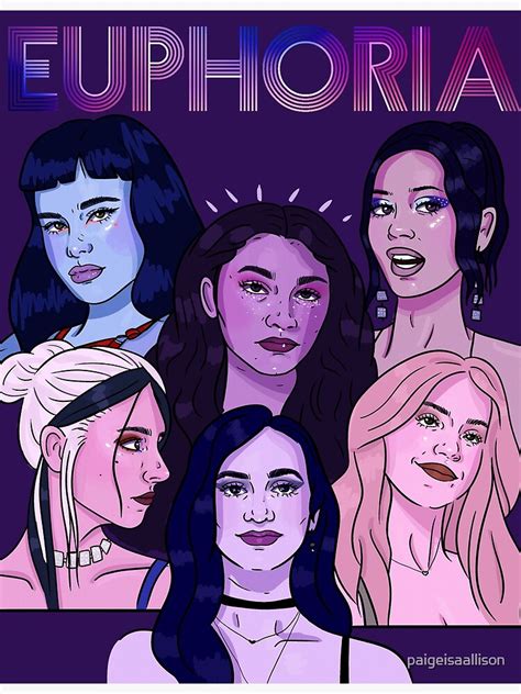 "Euphoria HBO Girls" Poster for Sale by paigeisaallison | Redbubble