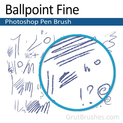 Ballpoint Fine - Photoshop Ink Brush - Grutbrushes.com