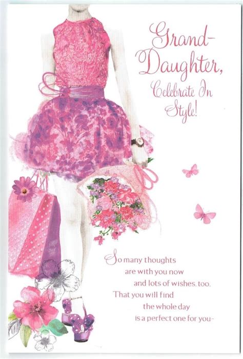 Granddaughter Birthday Templates For Creative Card Design - Candacefaber