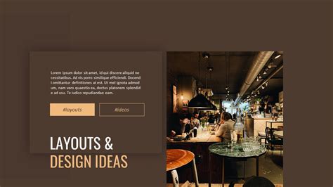 Restaurant Interior google slides template|Construction