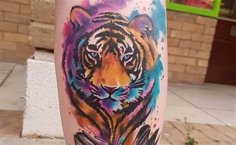 12+ Best Watercolor Tiger Tattoo Designs and Ideas - PetPress