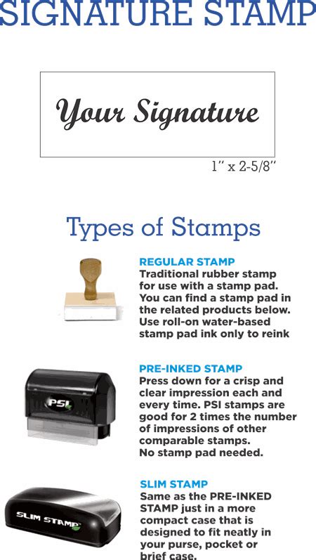 Custom Signature Stamps