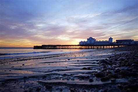 Southsea pier sunset | Sunset beyond Southsea Pier. I liked … | Flickr