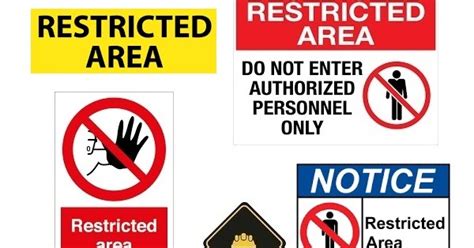 Restricted Area Signs - SafetySignsPH.com Philippines