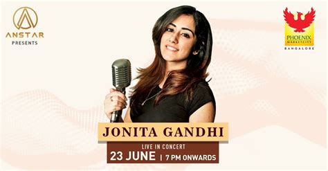 Jonita Gandhi - Live In Concert | Events in Bangalore / Bengaluru ...