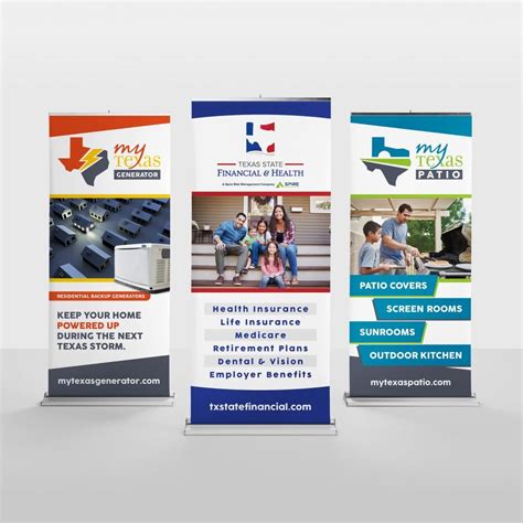 Three Retractable Banner Designs • BlackStone Studio