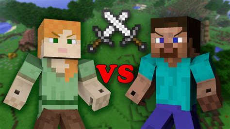 Alex VS Steve - Minecraft - YouTube