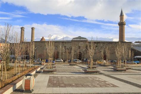 Erzurum Ulu Cami Mosque from Erzurum Park View in Erzurum, Turkey ...