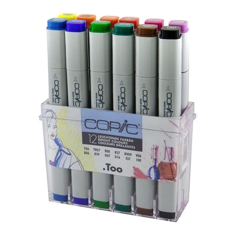 Copic Classic Marker 12-set Bright Colours | Spraydaily.com