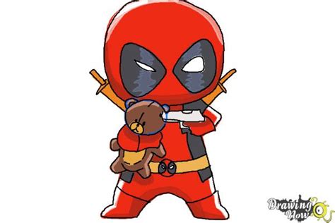 Chibi Deadpool Drawing