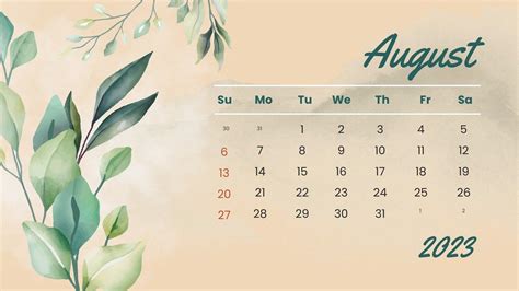 August 2023 Calendar Wallpapers - Top Free August 2023 Calendar Backgrounds - WallpaperAccess