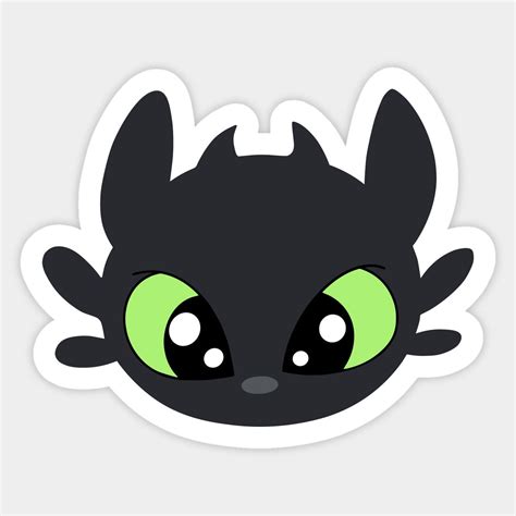 Night Fury, Toothless, How Train Your Dragon, Httyd, Sticker Design ...