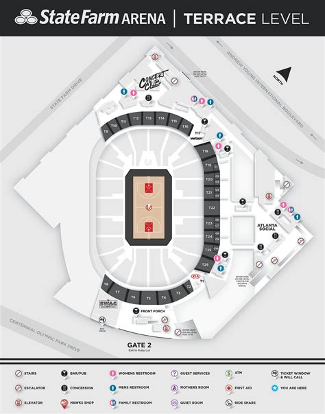 Arena Maps | State Farm Arena