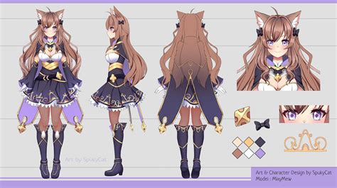 MixyMew - Vtuber Character Design by SpukyCat on DeviantArt