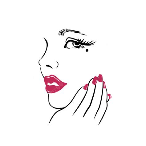 Nail Beauty PNG Picture, Nail Beauty Female Beautiful Avatar Logo, Nail Art, Beauty, Cartoon ...