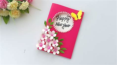 Beautiful Handmade Happy New Year 2020 Card Idea / DIY Greeting Cards for New Year. - YouTube