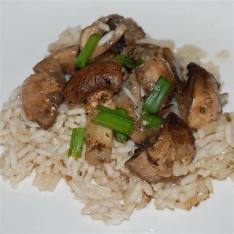 Baked Mushroom Rice - StolenRecipes.net