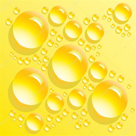 Yellow Bubbles Background