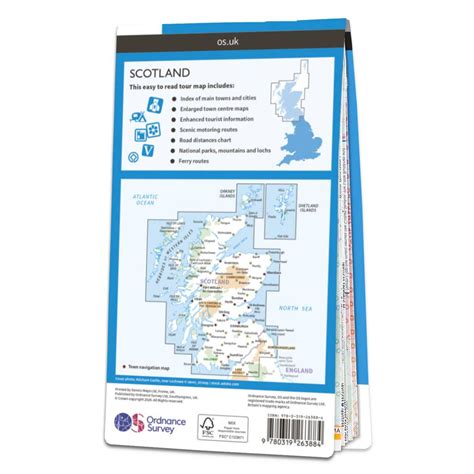 OS Map of Scotland | Tour 12 Map | Ordnance Survey Shop