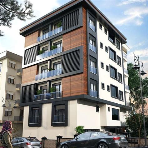 Modern Condo Exterior Design Duplex ... | Bi̇na cephesi̇, Modern mimari, Mimari