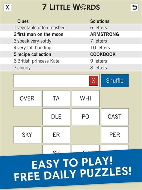 7 Little Words APK Free Word Android Game download - Appraw