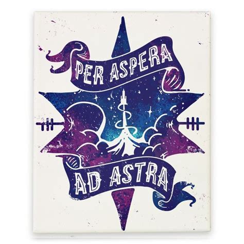 Per Aspera Ad Astra | Canvas Prints, Stretched Canvas and Wall Art | HUMAN | Frases bonitas ...