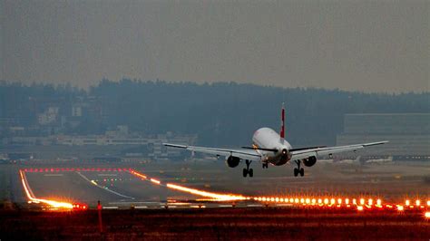 HD wallpaper: airplane, landing, airport, Japan, lights, landscape ...