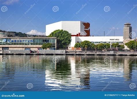 Building of a Modern Aquarium in Port Vell in Barcelona Editorial Photography - Image of ...