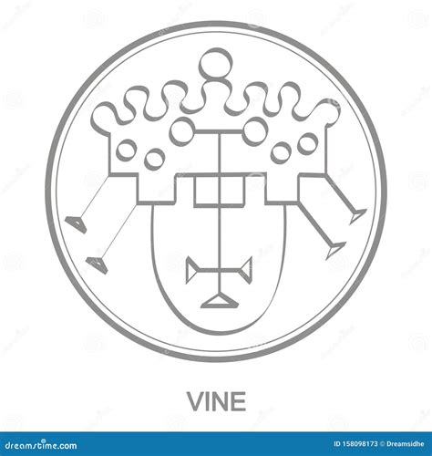 Vector Icon with Symbol of Demon Vine Stock Illustration - Illustration of demons, astaroth ...