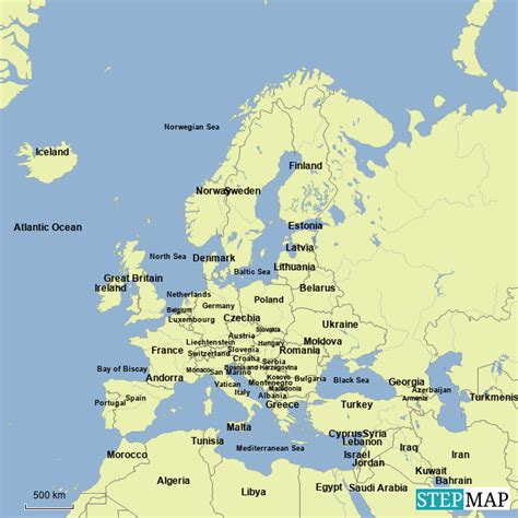 Bodies Of Water In Europe Map – States Map Of The Us