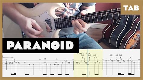 Paranoid Black Sabbath Cover | Guitar Tab | Lesson | Tutorial - YouTube Music