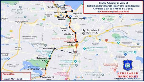 Bharat Jodo Yatra in Hyderabad: Traffic restrictions for Tuesday and ...