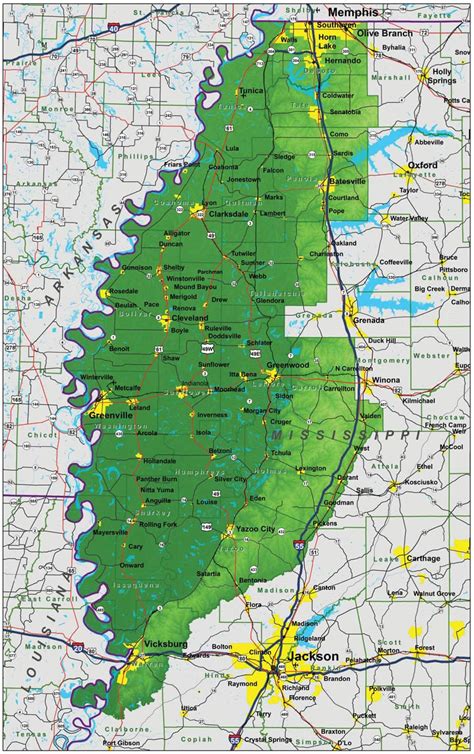 Mississippi Delta Map